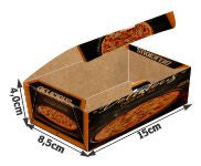 Embalagens Para Delivery Kraft 250G Massas Pequena  4X0