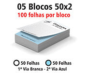 Blocos E Talões  50 Folhas  Autocopiativo 56G 50X2 210X300Mm  1X0
