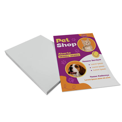 Panfletos, Flyers E Folhetos Couchê 90G Sem Verniz