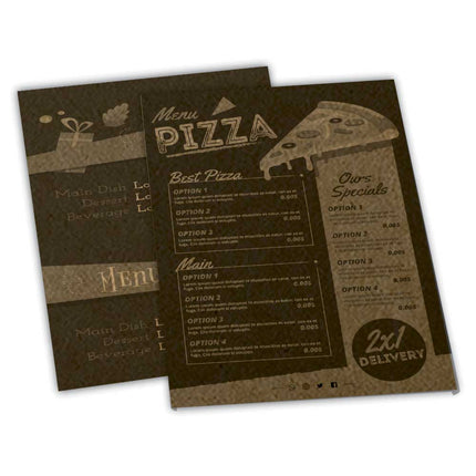 Cardápios  Simples  Kraft 250G