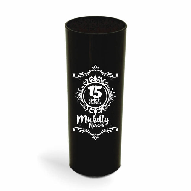 Copo Long Drink 350Ml  Leitoso Preto  1X0
