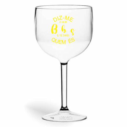 Taça De Gin 580Ml Impressão  Transparente Cristal  1X0