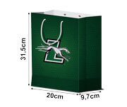 Sacolas   Apergaminhado 150G Sem Ilhos Sacola Média Vertical  4X0