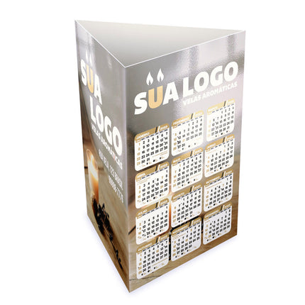 Calendários E Folhinhas 2025 Calendário De Mesa Porta Canetas Vertical Supremo 255G Sem Verniz  4X0