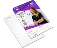 Credencial Couche 300G Com Cordão 100X148Mm