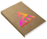 Caderneta Brochura E Cola Miolo Pers. Horizontal Kraft 250G 48 Folhas