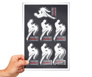 Adesivo Vinil - Transparente  120G 4X0