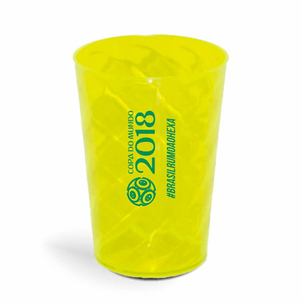 Copo Twister 600Ml  Transparente Amarelo Neon  1X0