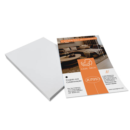 Panfletos, Flyers E Folhetos Couchê 90G Sem Verniz