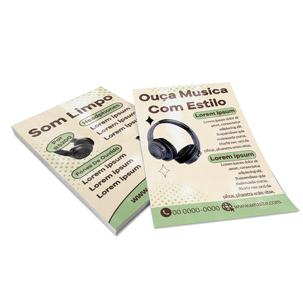 Panfletos, Flyers E Folhetos Couchê 150G Verniz Uv Total Frente E Verso