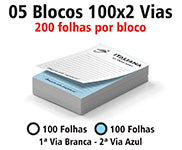 Blocos E Talões  100 Folhas  Ap 75G  100X2