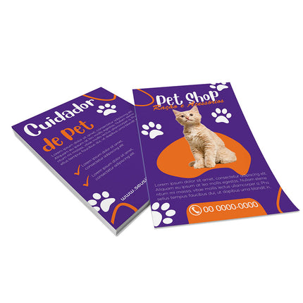 Panfletos, Flyers E Folhetos Couchê 90G Sem Verniz