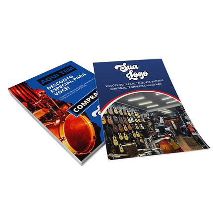 Panfletos, Flyers E Folhetos - Apergaminhado 180G