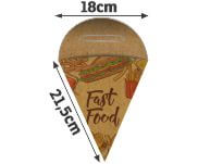 Embalagens Para Delivery Kraft 250G Batata Frita