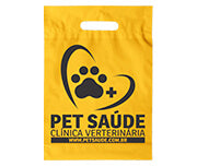 Sacolas   Plásticas Boca Vazada 400X500Mm Amarela  1X0