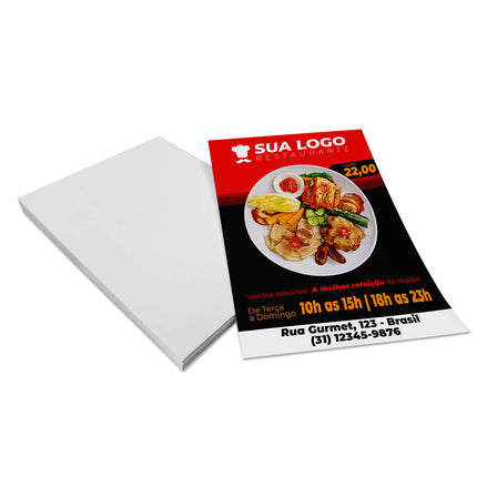 Panfletos, Flyers E Folhetos Couchê 150G Sem Verniz 300X400Mm