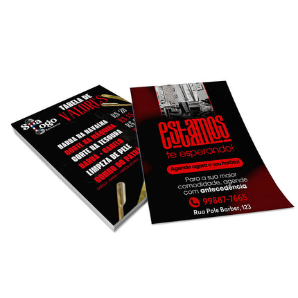 Panfletos, Flyers E Folhetos Couchê 115G Sem Verniz