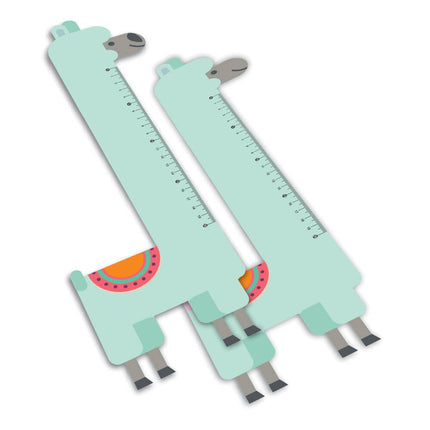 Réguas Pvc 0,50Mm Premium Branco  Infantil Modelo Lhama 20Cm  4X0