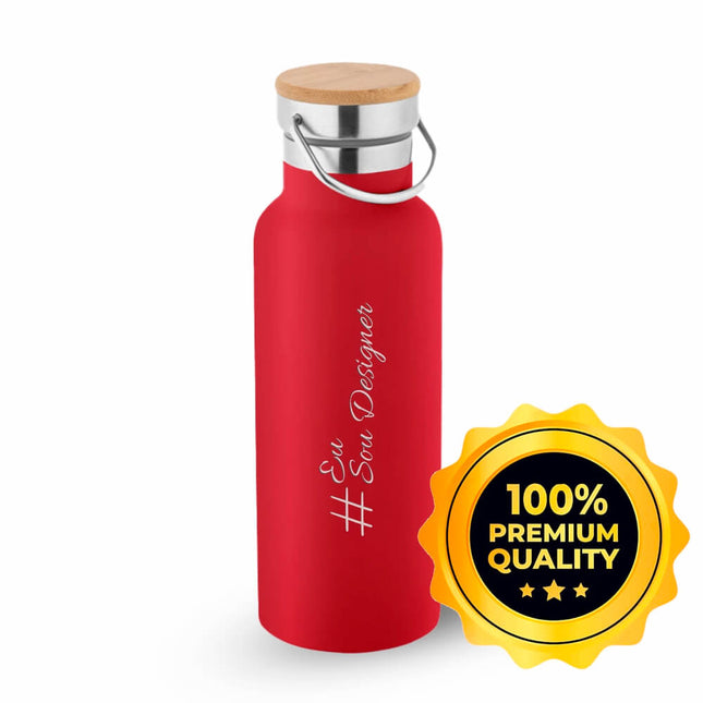 Squeeze De Aço Inox Térmica Modelo  Com Parede Dupla 570Ml - Gift1308