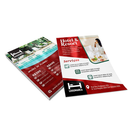 Panfletos, Flyers E Folhetos Couchê 150G Verniz Uv Total Frente E Verso