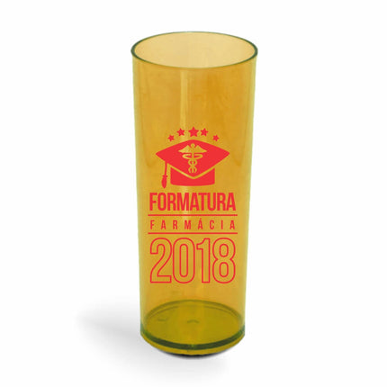 Copo Long Drink 350Ml  Transparente Amarelo  1X0