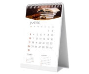Calendário De Mesa Wire O Vertical Com 24 Páginas Sem Verniz Base Papel Paraná 2Mm E Páginas Couchê 150G  4X4