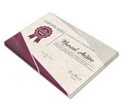 Certificados 420X300Mm Reciclato 250G Sem Verniz  4X0