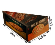Embalagens Para Delivery Kraft 250G Fatia Pizza Para Viagem  4X0