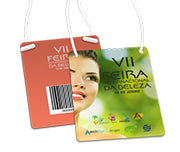 Credencial Couche 300G Clip Jacaré 87X120Mm