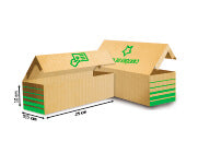Caixas Para Cartão Papelão Ondulado 340G Personalizada Para 1000 Cartões  1X0