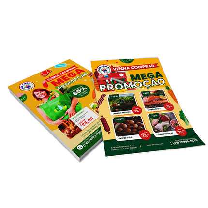 Panfletos, Flyers E Folhetos Apergaminhado 180G