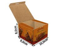 Embalagens Para Delivery Kraft 250G Lanches E Sanduiches Pequena  4X0
