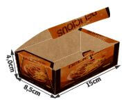 Embalagens Para Delivery Kraft 250G Massas Pequena  4X0
