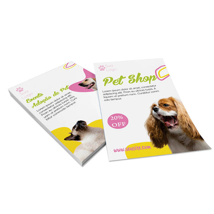 Panfletos, Flyers E Folhetos Couchê 90G Sem Verniz