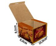 Embalagens Para Delivery Kraft 250G Lanches E Sanduiches Pequena  4X0