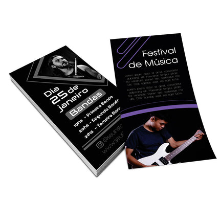 Panfletos, Flyers E Folhetos Couchê 70G Sem Verniz