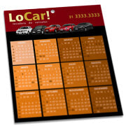 Calendários E Folhinhas 2025 Folhinha De Parede  Supremo 255G Verniz Total Frente