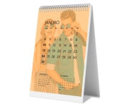 Calendário De Mesa Wire O Vertical Com 24 Páginas Sem Verniz Base Papel Paraná 2Mm E Páginas Couchê 150G  4X4