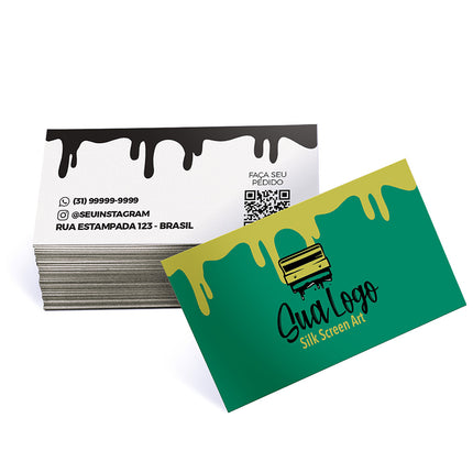 Mini Cartão Supremo 255G Verniz Uv Total Frente