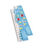 Réguas Pvc 0,30Mm Pvc Transparente Retangular 20Cm  4X0