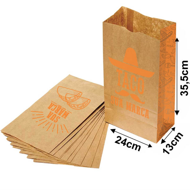 Sacolas E Sacos Saco Para Delivery  1X0 Tamanho M  240X355Mm - 1X0 - 5000Unid - Primus022 - Primus022 - Primus022