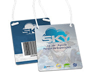 Credencial Couche 300G Com Cordão 87X120Mm