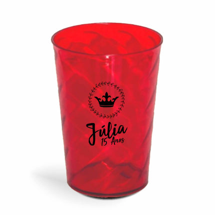 Copo Twister 600Ml  Transparente Vermelho  1X0