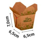 Embalagens Para Delivery Kraft 250G Almoço Pequena  4X0