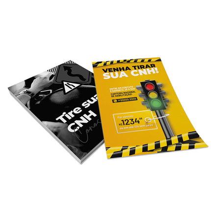 Panfletos, Flyers E Folhetos Couchê 115G Sem Verniz
