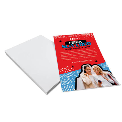 Panfletos, Flyers E Folhetos Couchê 90G Sem Verniz