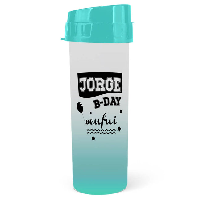 Squeeze De Pp Modelo Acqua Bio 480Ml Degradê Azul Tiffany - 1X1 - 100Unid - Reidac0050 - Reidac0050