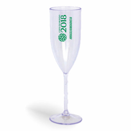 Taça De Champanhe 180Ml Impressão  Transparente Cristal  1X0
