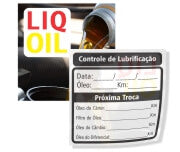Adesivo Vinil - Transparente Troca De Oleo  120G 4X1 63 X 63