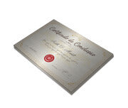 Certificados 300X210Mm Silver Lux 300G Sem Verniz  4X0